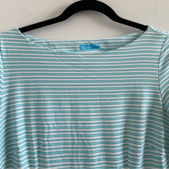 J. McLaughlin Blue & White Stripe Catalina Cloth Dress Size Small - Picture 2 of 8